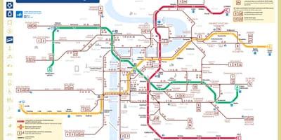布拉格主要铁路站地图