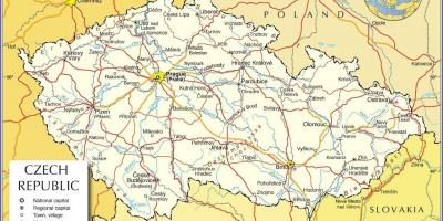 布拉格捷克共和国地图